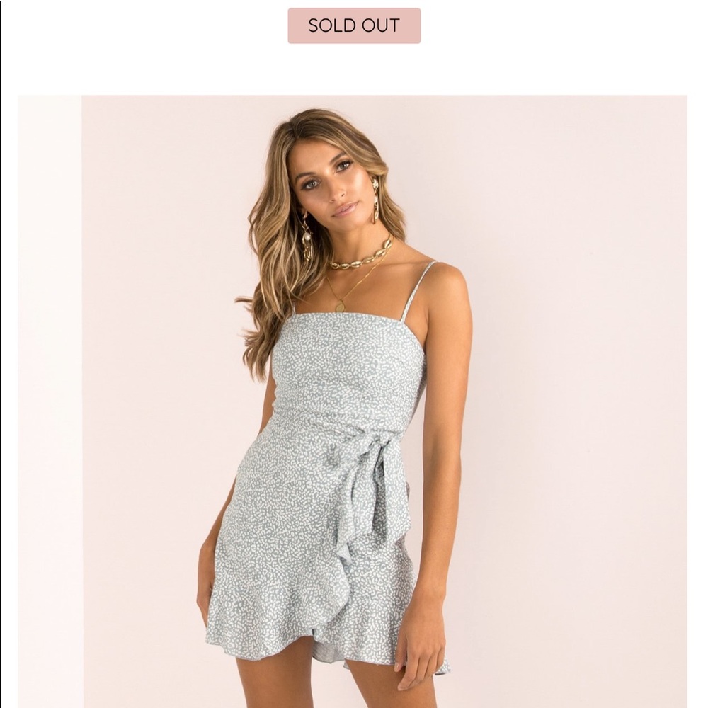 Sundae Muse Leah Dress Blue Leopard